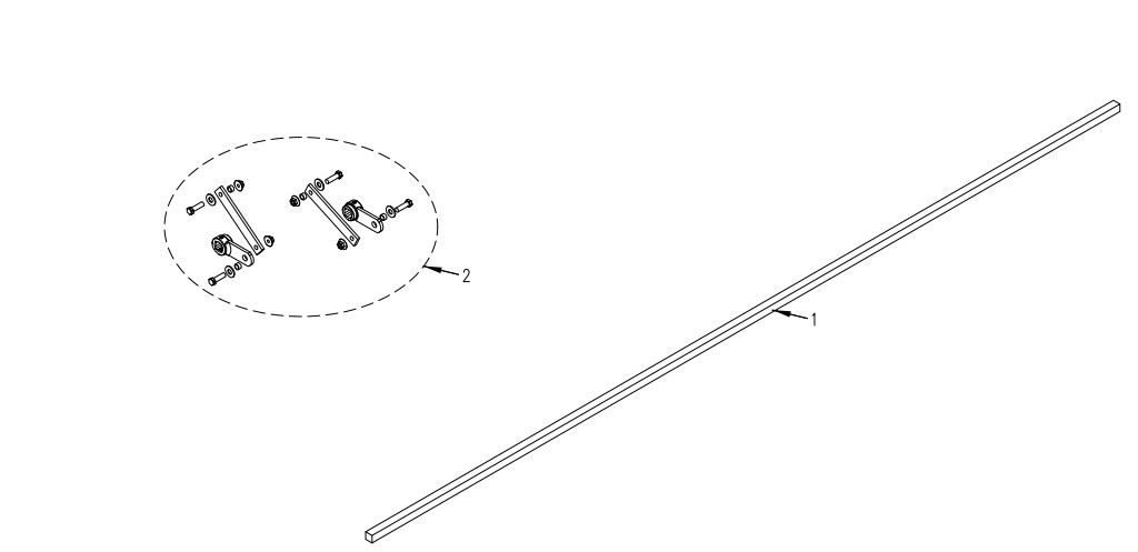 【P14556】CLOSER Tommy Gate Closer Rod and Linkage Assy. - THE Liftgate Parts