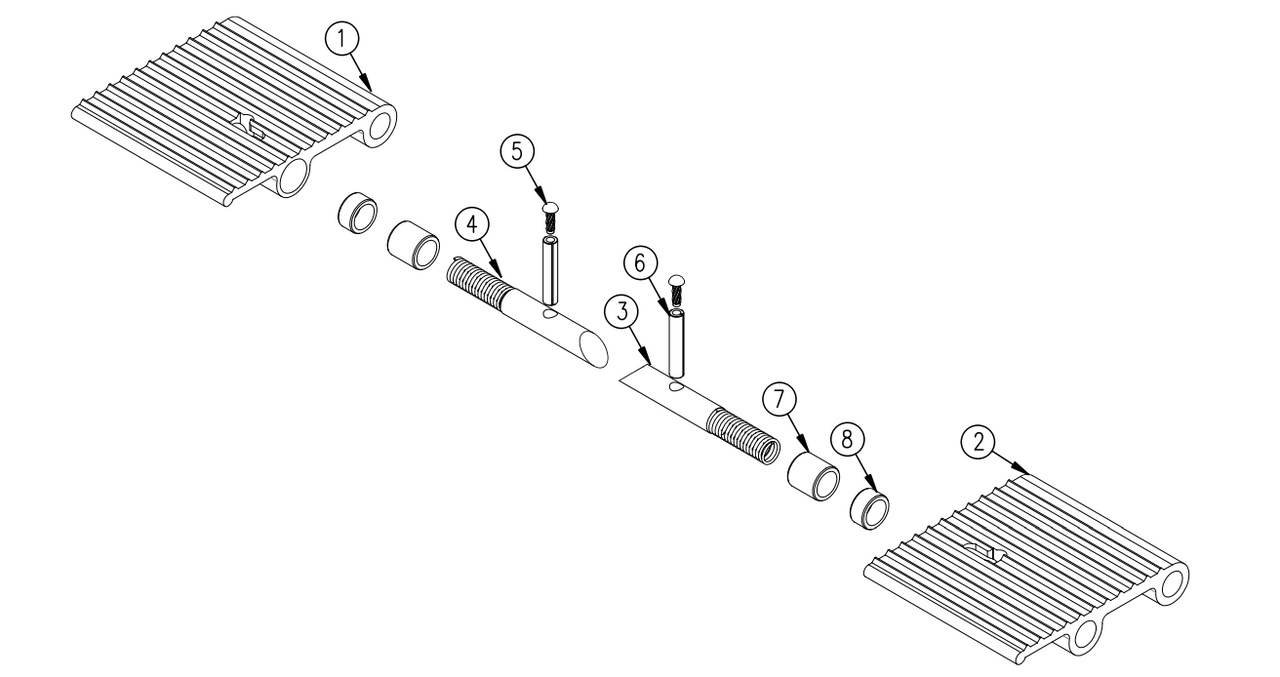 Tommy Gate Replacement Rail Cart Stop Latch Kit