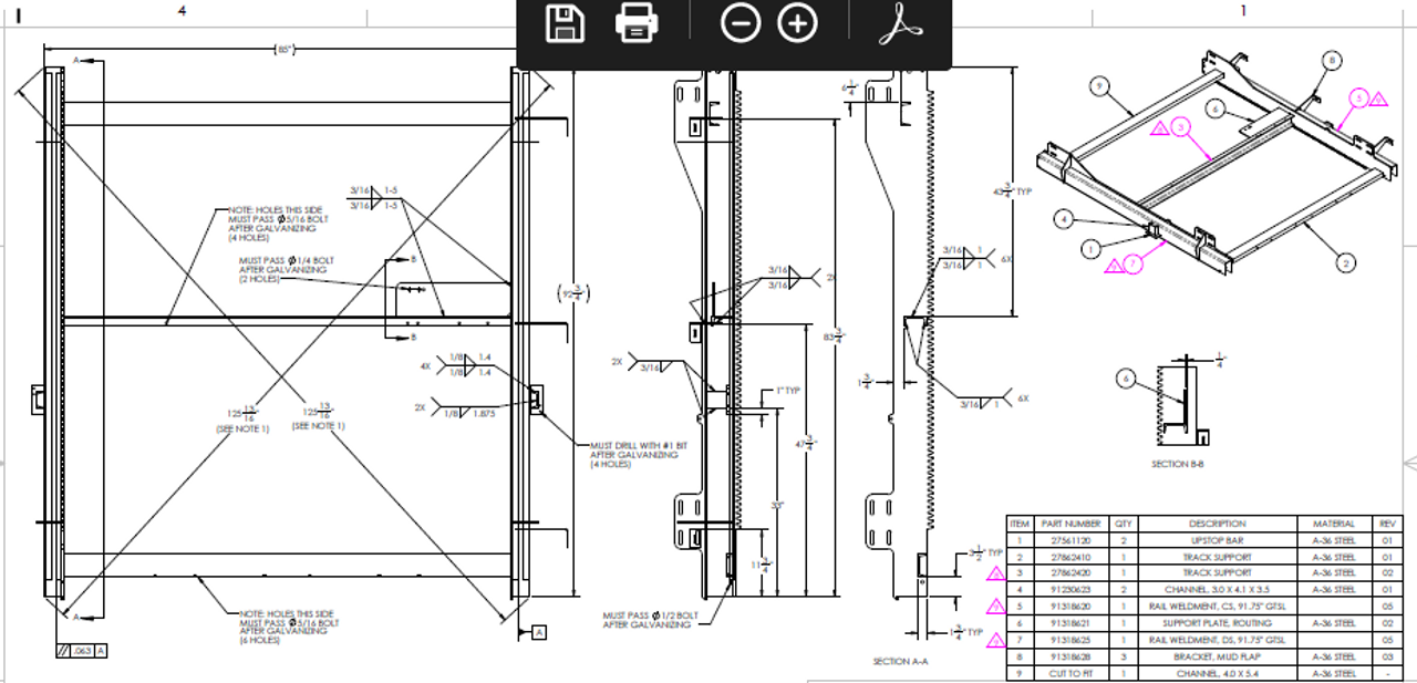 Waltco Track Frame