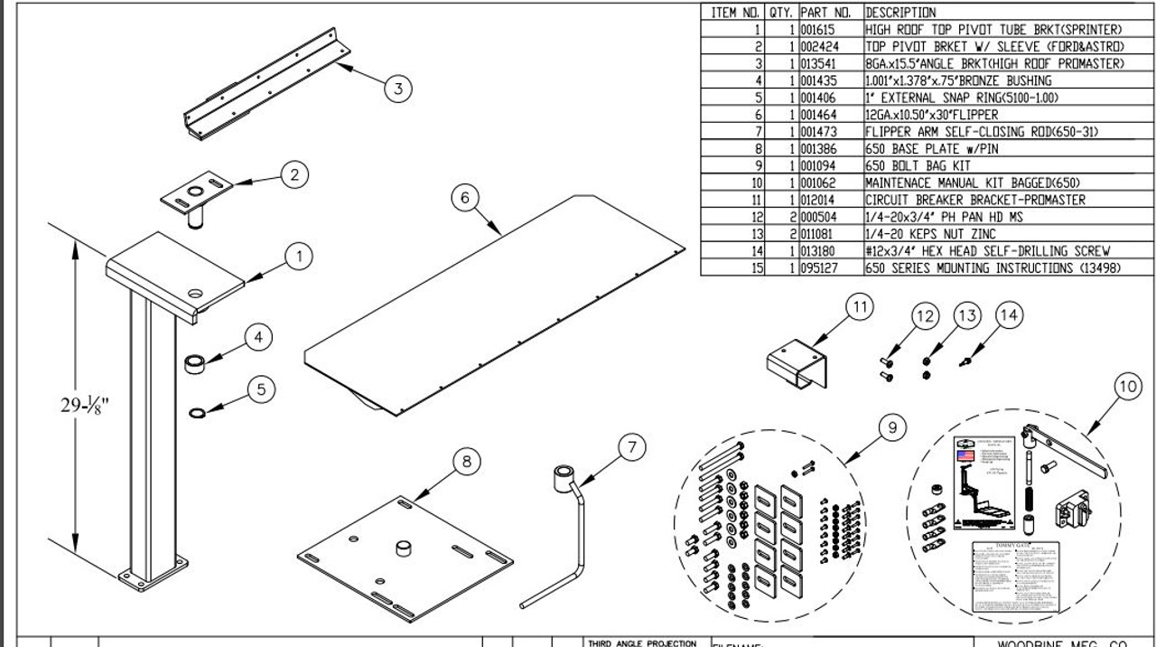 Tommy Gate 650 Series Mounting Kit