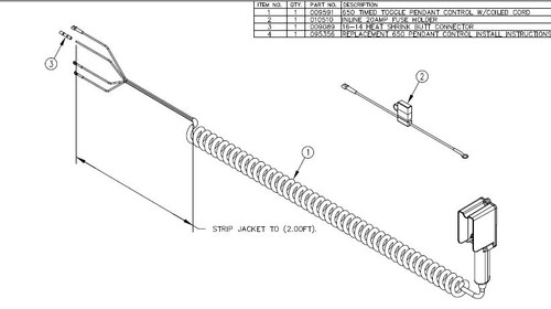 Tommy Gate Replacement 650 Pendant Control