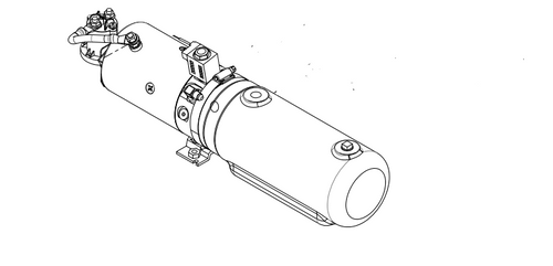 Tommy Gate M319 Replacement Pump & Motor (3000psi) 3qt.** 1646 Thru 1650