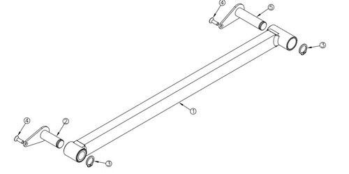 Tommy Gate G2 Replacement Lower Arm w/Pins & Bushings (42)