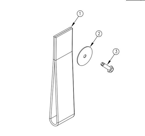 Tommy Gate Replacement Handle Strap Retention Ramp (BF)