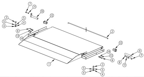 Tommy Gate 60 G2 42" Treadplate Replacement Platform