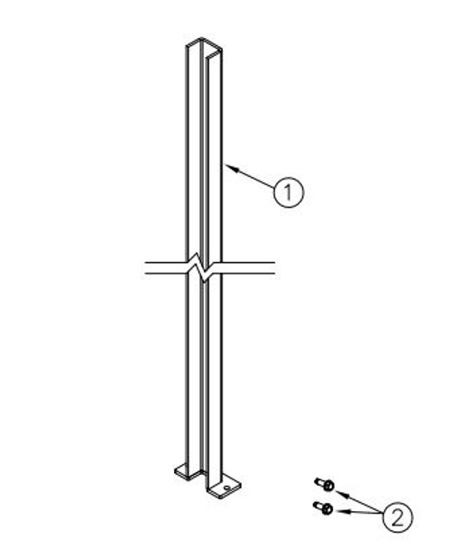 Tommy Gate Replacement Roller Chain Cover (Above Bed) Tommy Gate Replacement Roller Chain Cover (Above Bed)