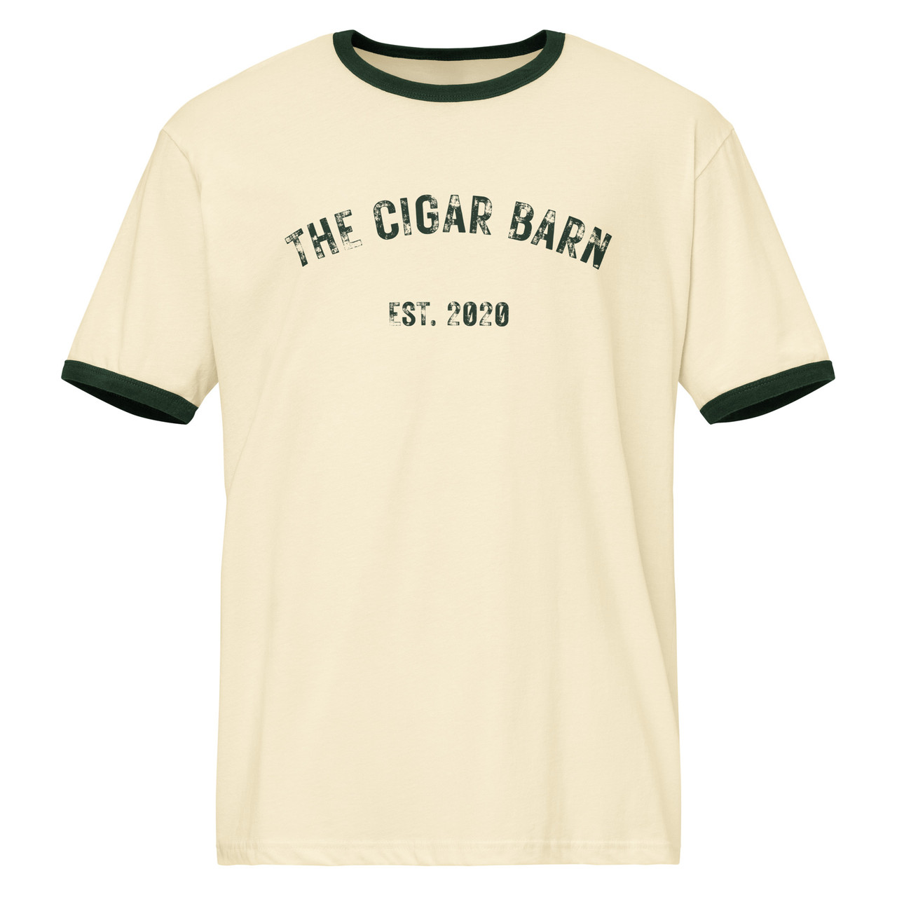 Forest Green Ringer T-Shirt - The Cigar Barn