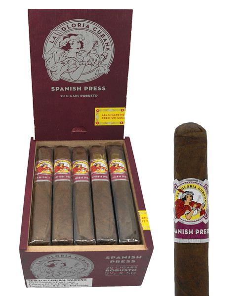 La Gloria Cubana Spanish Press Robusto Cigar La Gloria Cubana Spanish Press Robusto Cigar