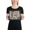 Temperance - Agostino Veneziano (Agostino dei Musi) - dated 1517 - Photo Paper Framed Poster Museum quality 7745049