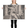 Temperance - Agostino Veneziano (Agostino dei Musi) - dated 1517 - Photo Paper Framed Poster Museum quality 7745049