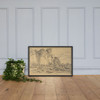 Caucasian Landscape - Rodolphe Bresdin - Photo Paper Framed Poster Museum quality 7744123