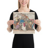 Miseries of Travelling: the Overloaded Coach - Thomas Rowlandson - February 15, 1807 - Photo Paper Poster Museum quality 7746739