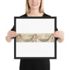 Classicizing Frieze with Three Putti holding up a Garland - Anonymous, Italian, 19th century - 1800–1900 - Photo Paper Framed Poster Museum quality 7739611