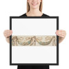 Classicizing Frieze with Three Putti holding up a Garland - Anonymous, Italian, 19th century - 1800–1900 - Photo Paper Framed Poster Museum quality 7739611