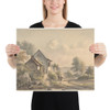 Village Scene with Figures - Jan van Ravenswaay - 19th century - Photo Paper Poster Museum quality 7740232
