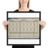 Library Bookcase, from Chippendale Drawings, Vol. II - Thomas Chippendale - 1753 - Matte Paper Framed Poster Museum quality 7748586