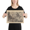 The Chaldeans Carrying Away the Pillars of the Temple of Jerusalem, from The Disasters of the Jewish People, plate 17 - Philips Galle - 1569 - Paper Poster Museum quality 7739821