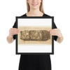 Design for an Object (Casket?) Decorated with Armorial Trophies and Foliage - Anonymous, French, 19th century - 19th century - Photo Paper Framed Poster Museum quality 7740330