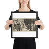 Jews in a Synagogue - Rembrandt (Rembrandt van Rijn) - 1648 - Matte Paper Framed Poster Museum quality 7747209