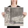 Lycaon Transformed into a Wolf - Agostino Veneziano (Agostino dei Musi) - dated 1524 - Photo Paper Poster Museum quality 7745023