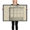 China Case, from Chippendale Drawings, Vol. II - Thomas Chippendale - 1753 - Matte Paper Framed Poster Museum quality 7724640