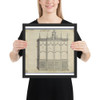 China Case, from Chippendale Drawings, Vol. II - Thomas Chippendale - 1753 - Matte Paper Framed Poster Museum quality 7724640