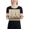 Aquidaban, Brazil, from the Famous Ships series (N50) for Virginia Brights Cigarettes - Allen & Ginter - 1895 - Paper Poster Museum quality 7724291