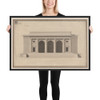 Design for a Façade - Anonymous, French, 18th century - mid-18th century - Photo Paper Framed Poster Museum quality 7748794