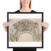 Design for the Top of an Arch, Decorated with a Cherub (recto); Design for the Frame of a Frieze (verso) - Giovanni Battista Foggini - 1652–1725 - Matte Paper Framed Poster Museum quality 7739460