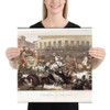Sleighing in New York - Thomas Benecke - 1855 - Paper Poster Museum quality 7746423