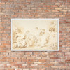 The Education of a Dog - Jean Honoré Fragonard - n.d. - Photo Paper Framed Poster Museum quality 7741561