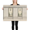 Design for a Windowed Wall with Decorative Panels - Anonymous, French, 18th century - mid-18th century - Photo Paper Poster Museum quality 7724957