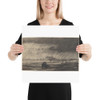 Landscape in a Storm - Charles-François Daubigny - ca. 1860 - Paper Poster Museum quality 7743836