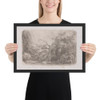 Le Bon Samaritan (The Good Samaritan) - Rodolphe Bresdin - 1849 - Photo Paper Framed Poster Museum quality 7738266