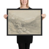 A View of Cavi in the Sabine Hills - Louis Gurlitt - 1848 - Matte Paper Framed Poster Museum quality 7742558