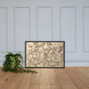 Horizontal Panel Design with a Three Androgynous Figures and a Sphinx Combined with Acanthus Rinceaux - Anonymous, Italian, Venetian, 17th century - 17th century (first half) - Photo Paper Framed Poster Museum quality 7705479