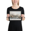 Novelty Iron works, Foot of 12th St. E.R. New York. Stillman, Allen & Co., Iron Founders, Steam Engine and General Machinery Manufacturers - John Penniman - 1841–44 - Matte Paper Framed Poster Museum quality 7724358