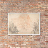 Study for a Festival Machine - Laurent Hubert - 18th century - Matte Paper Framed Poster Museum quality 7744119
