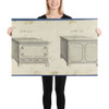 Clothes Chest and Clothes Press, from Chippendale Drawings, Vol. II - Thomas Chippendale - 1753 - Photo Paper Poster Museum quality 7724714