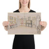 Design for a domestic interior - Anonymous, German - 1857 - Photo Paper Poster Museum quality 7738705