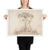 Drawing of a Fountain - Anonymous, French, 16th century - 16th century - Photo Paper Framed Poster Museum quality 7743751