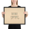 Design for Piccolo Pianoforte, Louis Quatorze Style - Robert William Hume - 1835–1900 - Matte Paper Framed Poster Museum quality 7724091