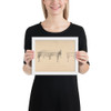 Design for Square Pianoforte, Louis Quatorze Style - Robert William Hume - 1835–1900 - Matte Paper Framed Poster Museum quality 7724101