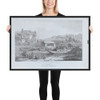 Papal Promenade Along The Saône - Jean Jacques de Boissieu - 1805 - Photo Paper Framed Poster Museum quality 7745800
