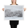 Papal Promenade Along The Saône - Jean Jacques de Boissieu - 1805 - Photo Paper Framed Poster Museum quality 7745800
