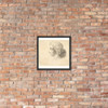 Head of young man with long hair in profile to the left - Wenceslaus Hollar - 1644–52 - Matte Paper Framed Poster Museum quality 7724631