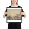 Seascape (recto); Indecipherable sketch (verso) - Hercules Brabazon Brabazon - 1840–1906 - Photo Paper Framed Poster Museum quality 7744578
