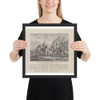 Sarratoga [sic] (October 17, 1777) - Godefroy - ca. 1770 - Photo Paper Framed Poster Museum quality 7738392