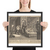 Hudibras and the Lawyer (Plate 12: Illustrations to Samuel Butler's Hudibras) - William Hogarth - 1725–30 (?) - Photo Paper Framed Poster Museum quality 7747341
