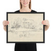 View of the Château at Folembray - Paul Huet - ca. 1831 - Photo Paper Framed Poster Museum quality 7748122